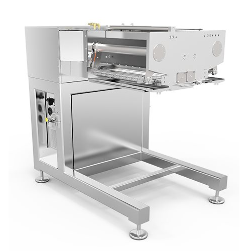 Depositing system for solid and filled chocolates