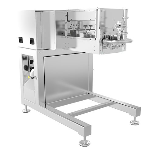 Depositor for aerated masses and fat fillings
