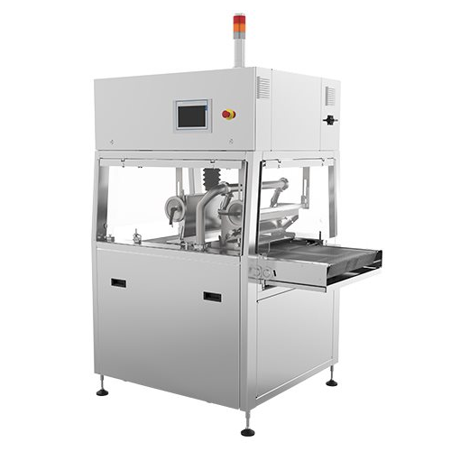 Enrobing system for rapid changeover in confectionery production