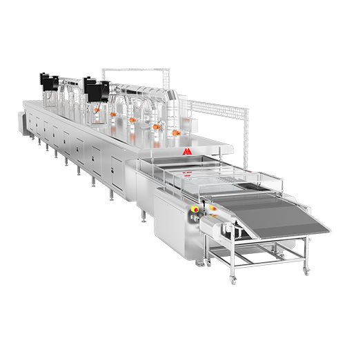 Direct gas fired oven for biscuit and cracker production
