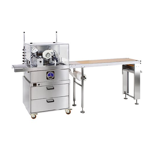 Small-scale chocolate enrober for laboratory use