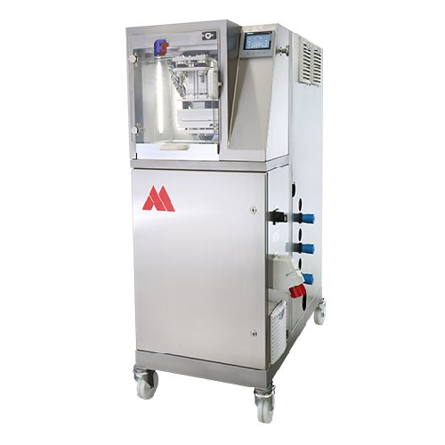 Laboratory cold-press chocolate shell maker