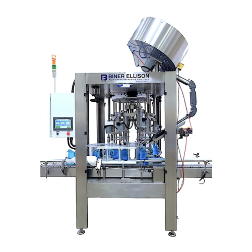 Rotary capper for high-speed bottling