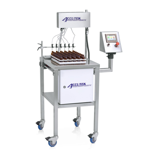 Auto-indexing filler for aqueous solutions and light oils