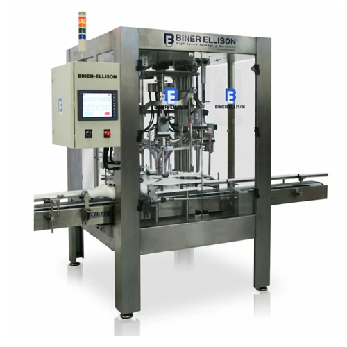 Automatic positive displacement bottle filler