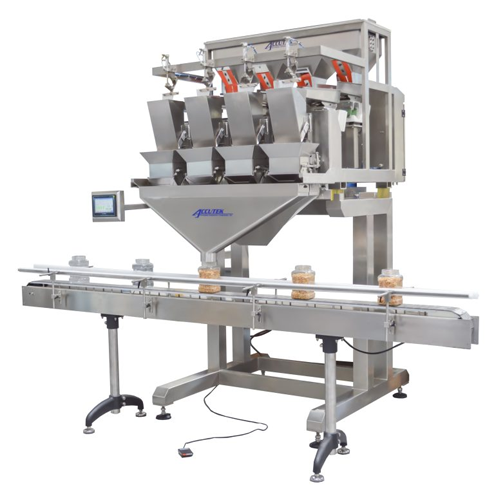 Automatic granular product weighing system