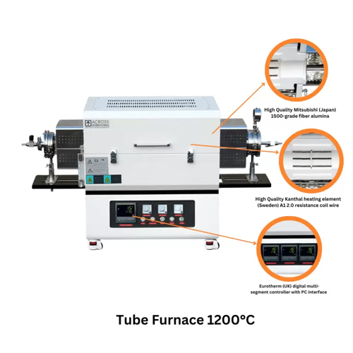 High-temperature top-open tube furnace for laboratory applications