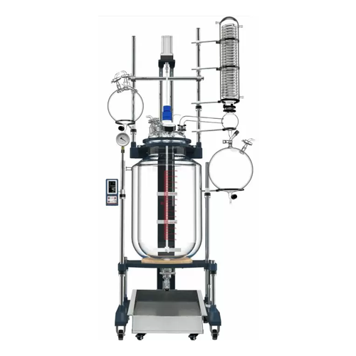 150l jacketed glass reactor for chemical synthesis