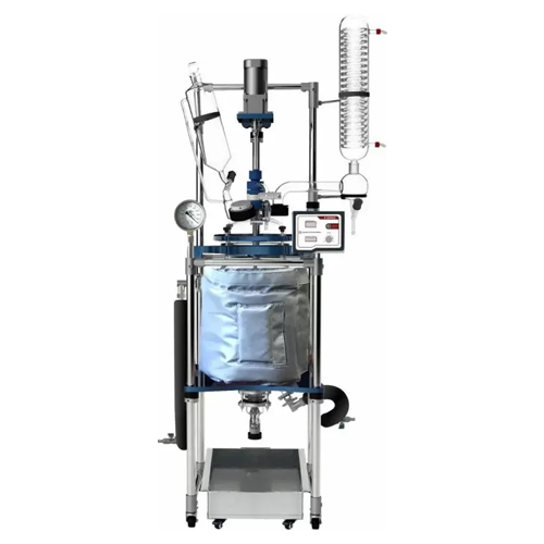 20l jacketed glass reactor system for laboratory synthesis