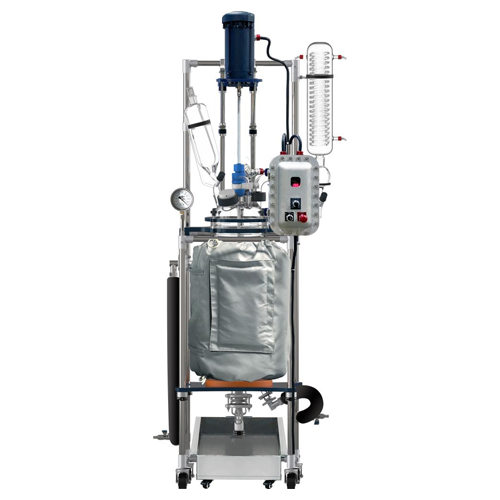 50l jacketed glass reactor with explosion-proof motor