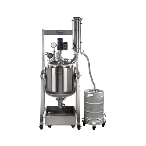 50l stainless steel dual-jacketed reactor for chemical processes