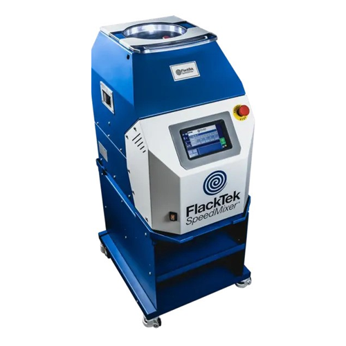 Dual asymmetric centrifugal mixer for epoxy and slurry mixing