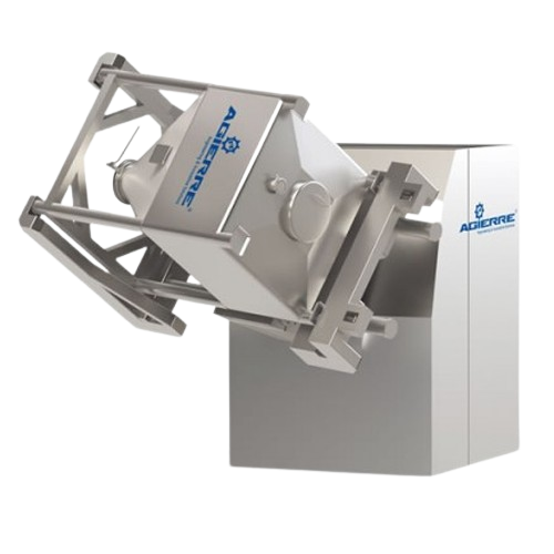 Bin blender for pharmaceutical powder mixing