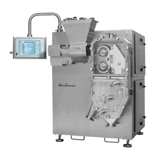 Pharmaceutical roller compactor for precise granulation