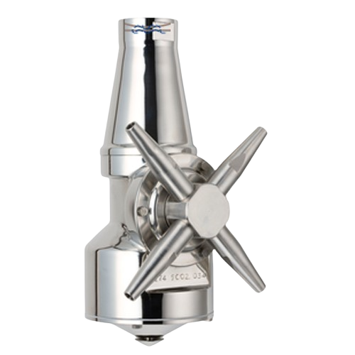 Rotary jet head for hygienic tank cleaning