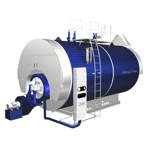 Oil and gas-fired industrial boiler