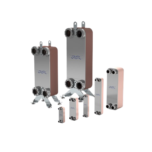 High-efficiency brazed plate heat exchanger