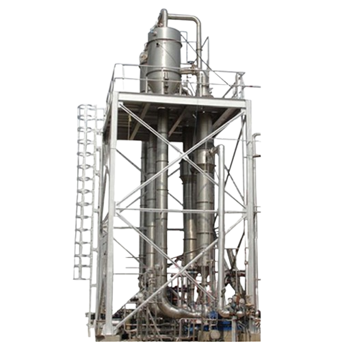 Forced circulation evaporator for high viscosity liquids