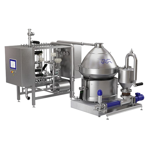 Industrial centrifuge for beer clarification