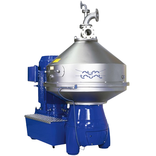 Industrial fermentation separator with nozzle bowl