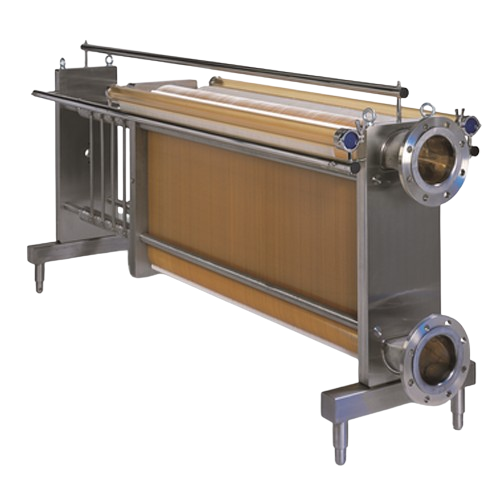 Ultrafiltration module for high-viscosity products