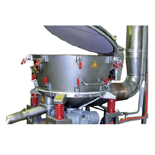 Vibration batch dryer for difficult solids