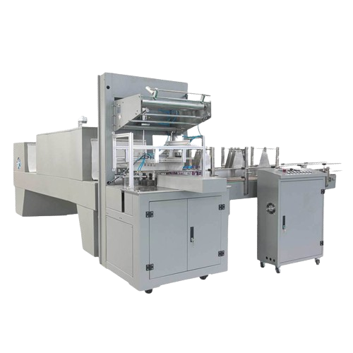 Automatic beverage bottle shrink packaging solution