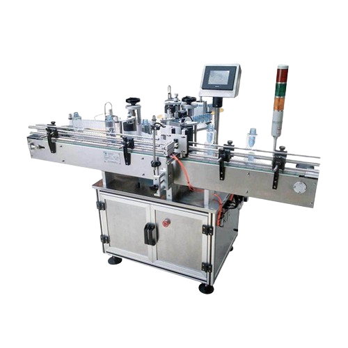 Automatic bottle self adhesive labeling solution