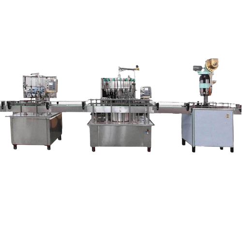 Small bottle linear type beverage filling production line