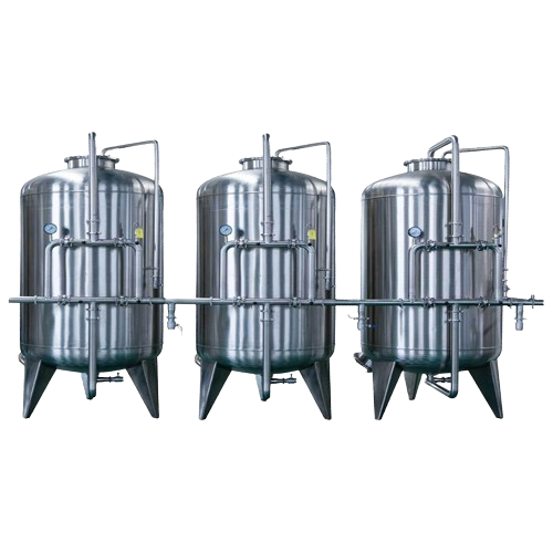 Water treatment multi medium filter tank