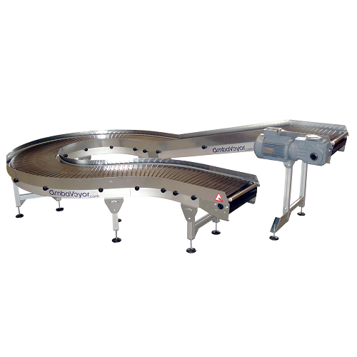 Modular conveyor system for internal unit load transport