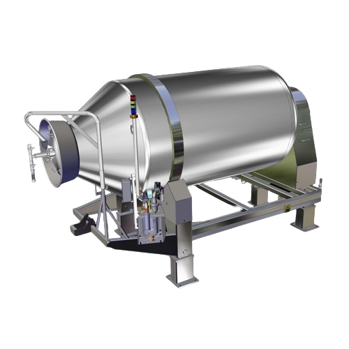 Industrial tumbler for precise food massaging