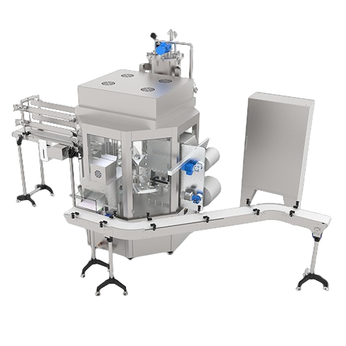 Rotary filler for preformed containers