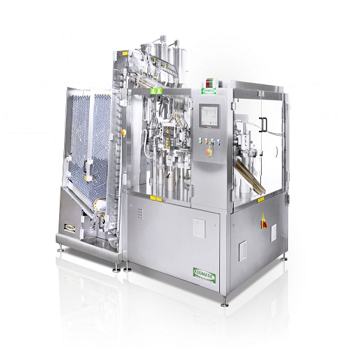 Automatic tube filling and closing system