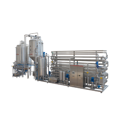 Tubular pasteurizer for fruit juices and nectars