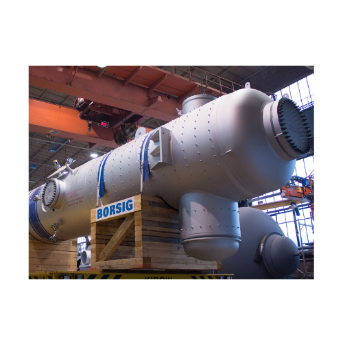 Synthesis gas cooler for partial oxidation of oil or natural gas