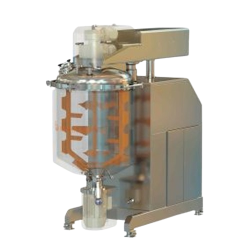 Vacuum mixer reactor for liquids and semi-solids