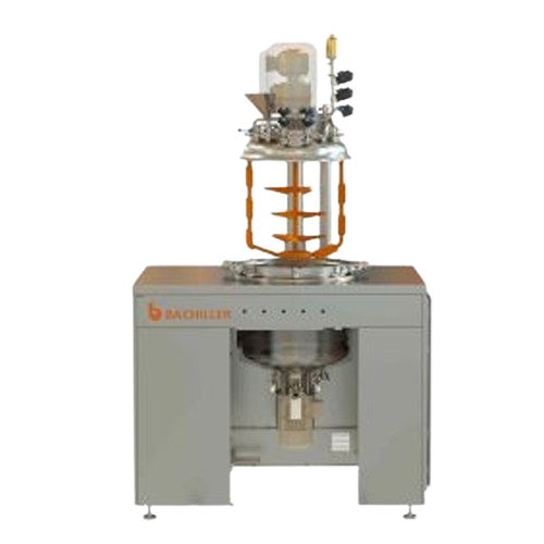Laboratory vacuum mixer reactor for liquids and semi-solids