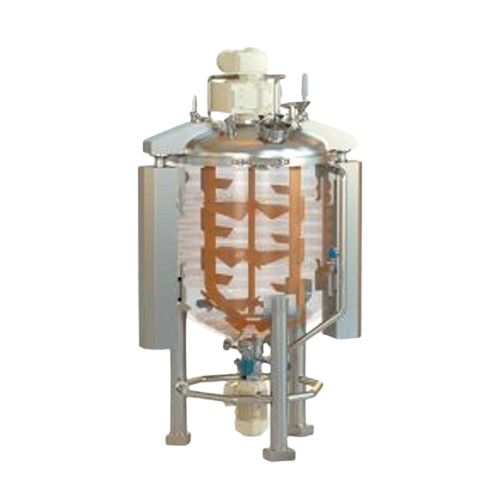 Industrial mixer for liquid and viscous products