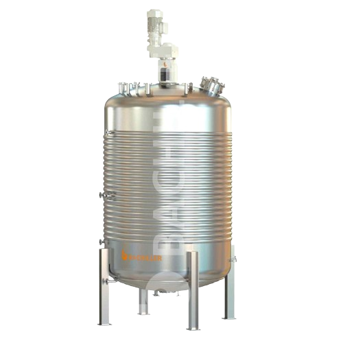 Stirred reactors with heating and cooling system
