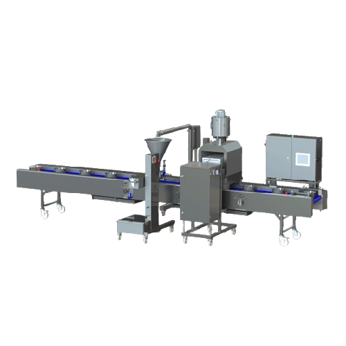 Cake batter depositing line