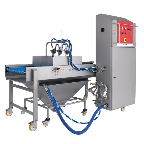 Industrial glaze sprayer for high-volume bakery production