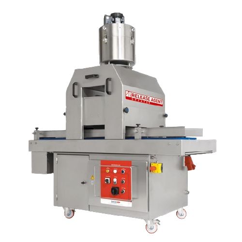 Release agent sprayer for baking trays and moulds