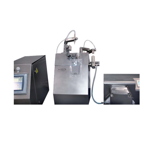 Semi-automatic filling and closing system for flexible bags