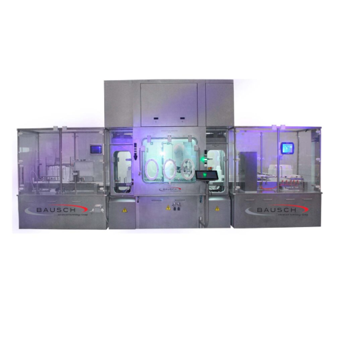 Automated filling and closing system for vials and bottles