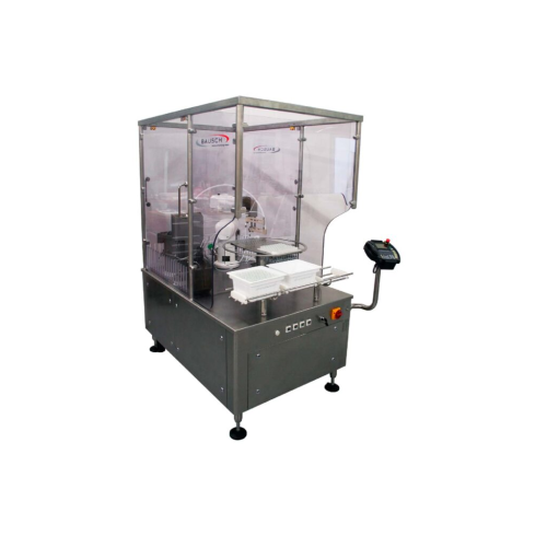 Nested vial and syringe filling and closing system