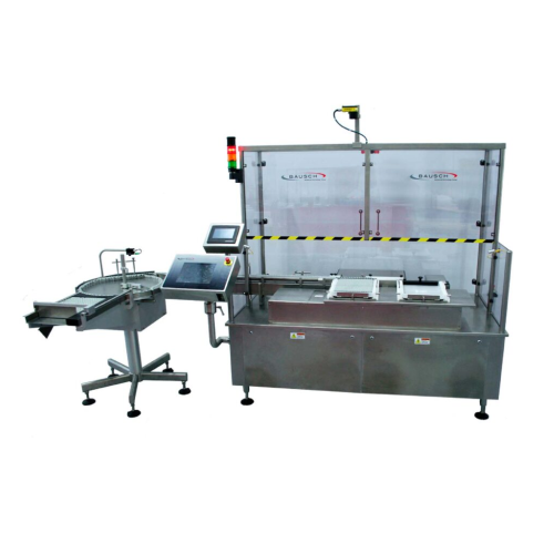 Tray loader for pharmaceutical containers