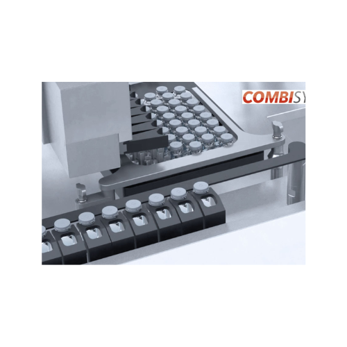 Automated container loading system for ampoules and syringes