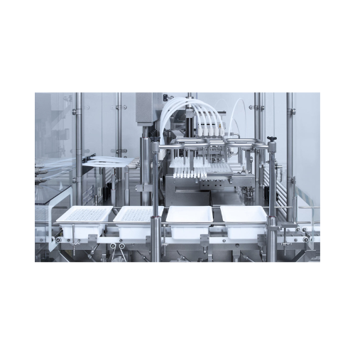 Filling and closing solution for nested containers