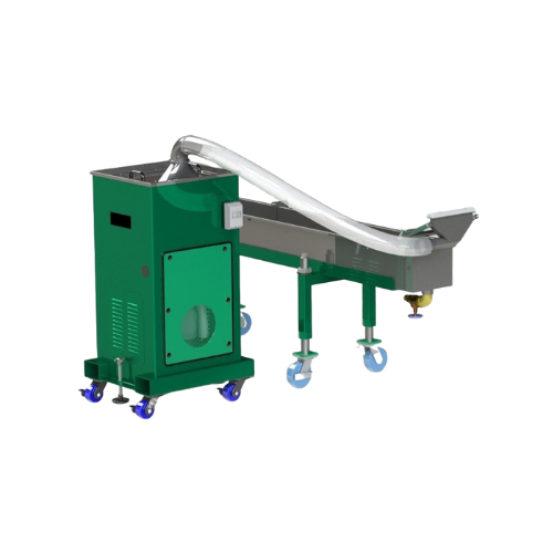 Advanced vacuum air dryer for pelletizing strands